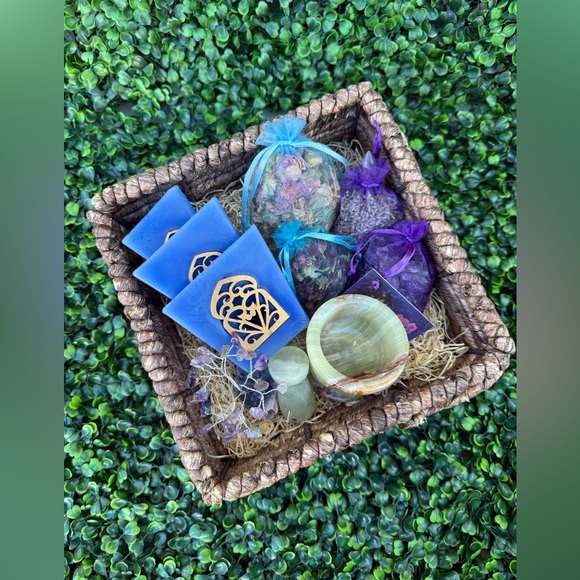 Other - Crystal & Botanical Gift Set | Cleansing, Love, and Spiritual Clarity